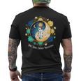 Life Happens 太極拳は猫陰陽エネルギー瞑想を助ける メンズTシャツ バックプリント