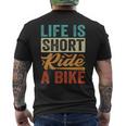 Life Ishort Ride A Bike Motorcycle Rider 長袖tシャツ メンズTシャツ バックプリント