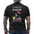 Livello Papàbloccato Maglia Regalo Divertente Neo Papà Maglia A Manica T-shirt da uomo con stampa posteriore