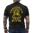 The Lords Gym 重量挙げに クリスチャン ジーザス 好き メンズTシャツ バックプリント