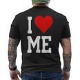 I Love Me ハートセルフラブセルフ受容i Love Me メンズTシャツ バックプリント