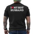 I Love My Hot Husband シャツ ファニー レッド ハート Love Hot Husband メンズTシャツ バックプリント
