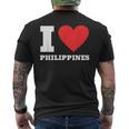 I Love Philippines I Heart Philippines 家族旅行 メンズTシャツ バックプリント