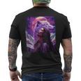 I Love Wolves ビンテージ ネイティブアメリカン メンズTシャツ バックプリント
