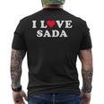 I Loveada マッチング 彼女&彼氏 佐田名 メンズTシャツ バックプリント