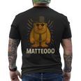 Matteooo イタリアンブレインロットミーム – シュールなaiクリーチャー メンズTシャツ バックプリント