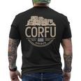 Motif Graphiqueintage De Corfou En Grèce T-shirt imprimé au dos