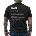 Nao 奈央 メンズTシャツ バックプリント