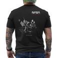 Nasaアポロミッション最初の月面着陸1969年7月20日レトロ メンズTシャツ バックプリント