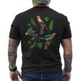 Nature Ornithologue Animal Oiseaux Amoureux De Perruche T-shirt imprimé au dos