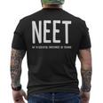 Neetネット 教育・雇用・トレーニングなし メンズTシャツ バックプリント