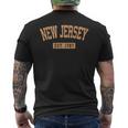 New Jersey Classic Buffintage Text Est1787 メンズTシャツ バックプリント