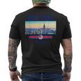 New York Citykyline New York New York City メンズTシャツ バックプリント