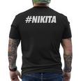 Nikita ハッシュタグ ソーシャルネットワークメディア Nikita ネーム メンズTシャツ バックプリント