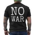 No War 平和 平和の鳩 アゲンストウォー 愛 No War メンズTシャツ バックプリント