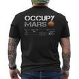 Occupy Mars ロケット メンズTシャツ バックプリント
