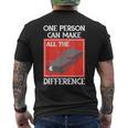 One Person Can Make A Difference Tiananmen タンクマン メンズTシャツ バックプリント