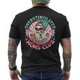 Overstimulated Moms Club Mental Health Skeleton Men's T-shirt Back Print
