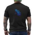 Pixel Animals Bluepoisondartfrog ピクセルアニマルズ コバルトヤドクガエル 黒フォント メンズTシャツ バックプリント