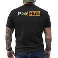Pool Hub 8 Ball Billiard Game Pool Player Men's T-shirt Back Print