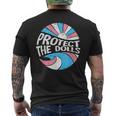 Protect The Dolls、トランスジェンダーlgbt、トランスジェンダーの権利 メンズTシャツ バックプリント