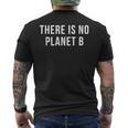 There Is No Planet B 環境地球気候変化 メンズTシャツ バックプリント
