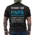 Regalo Papà Napoletano Napoli T-shirt da uomo con stampa posteriore