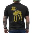 Rocker Greyhound パンクメタルロックンロールミュージックドッグ メンズTシャツ バックプリント