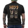 Hiss Rocktars 猫と子猫 メンズTシャツ バックプリント