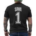 Sanaサポーター番号 1番の大ファン メンズTシャツ バックプリント