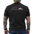 Shifting Gear ハートビート モトクロス Ekg パルスライダー メンズTシャツ バックプリント
