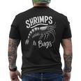 Shrimps Is Bugs Memeeafood Lovers ファン メンズTシャツ バックプリント
