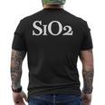Sio2化学二酸化ケイ素クォーツシリカ化学処方 メンズTシャツ バックプリント