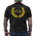 Spqrパープルローマ帝国 メンズTシャツ バックプリント