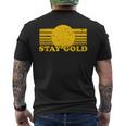 Stay Gold Ponyboy Outsiders 本 映画 小説 レトロ メンズTシャツ バックプリント