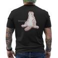 Sukozuwari スコティッシュフォールド スコ座り おじさん もふもふ かわいい 愛猫 メンズ レディース キッズ メンズTシャツ バックプリント