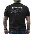 Super Cobra Ah-1 シャツ ヴィンテージ ヒューイ ミリタリー ヘリコプター メンズTシャツ バックプリント