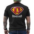 Super Dad Happy Father's Day Best Father メンズTシャツ バックプリント
