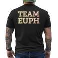 Team Euph Team Euphonium 吹奏楽部「チームユーフ」 おかしなユーフォニアム メンズTシャツ バックプリント