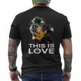 This Is Love And Tan チワワ犬 メンズTシャツ バックプリント