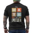 I Use Math In Real Life 面白い 数学者 先生 学生 メンズTシャツ バックプリント