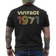 Vintage 1971 50Th Birthday メンズTシャツ バックプリント