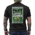 Vintage Blanc Zombie Movie Poster T-shirt imprimé au dos