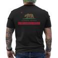 Vintage California Republic Flag ビンテージ・スタイルカリフォルニア共和国旗 メンズTシャツ バックプリント