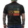 Vintage Marito Papà Elettricista Eroe Papà Elettricista T-shirt da uomo con stampa posteriore