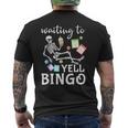 Waiting To Yell Bingo Lover Bingo Player Bingo Enthusiasts Men's T-shirt Back Print