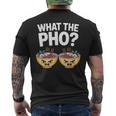 What The Pho 一緒にフォーを食べよう ベトナム旅行 ヌードルスープ フォーラバーズ メンズTシャツ バックプリント