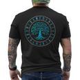 Yggdrasil 生命の樹 バイキング ルーン 北欧神話 メンズTシャツ バックプリント