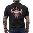 【面白tシャツ】マッチョ猫 面白い おもしろ 服 ネタ メンズTシャツ バックプリント