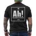 おったま Ah 元素デザイン おもしろ理系 サプライズ要素 42 ナンバー グラフィック 長袖tシャツ メンズTシャツ バックプリント